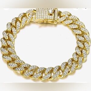Mens bling full cz bracelet